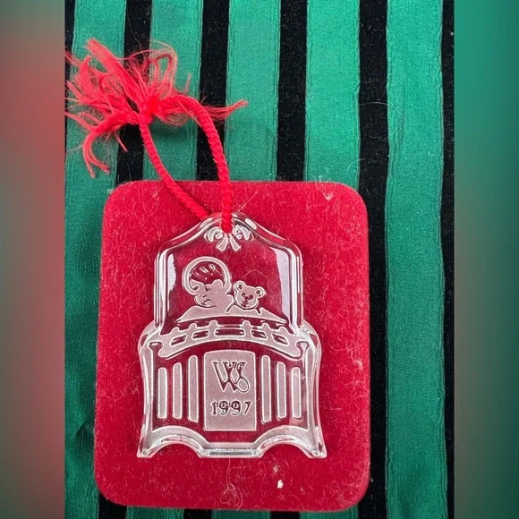 WATERFORD Crystal Holiday Ornament - ’Twas The Night Before Christmas - Picture 2 of 2